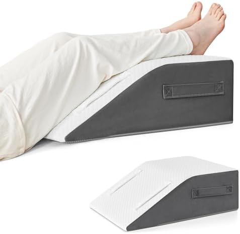 Yojoker Leg Elevation Pillows for Swelling, Memory Foam Wedge Pillow for Legs by Yojoker