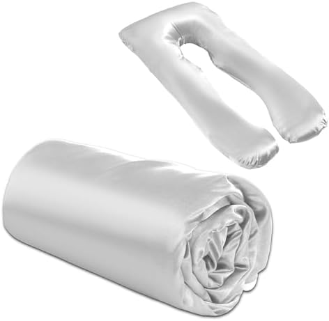 BALAPET Silky Satin Pregnancy Pillow Cover, U Shaped Luxurious Smooth Maternity by BALAPET