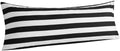 NTBAY Body Striped Pillowcase, 1800 Thread Brushed Microfiber Black and White by NTBAY