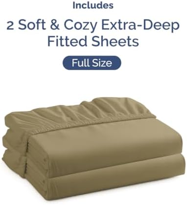 CGK Linens 2 Pack Extra Deep Full Fitted Sheets - Image 4