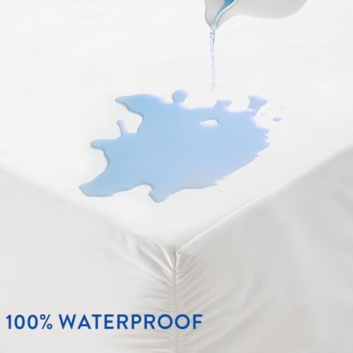 SureFit Twin Mattress Encasement Zippered, 100% Waterproof Top Protector - Image 3
