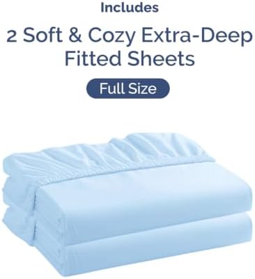 CGK Linens 2 Pack Extra Deep Full Fitted Sheets - Image 4