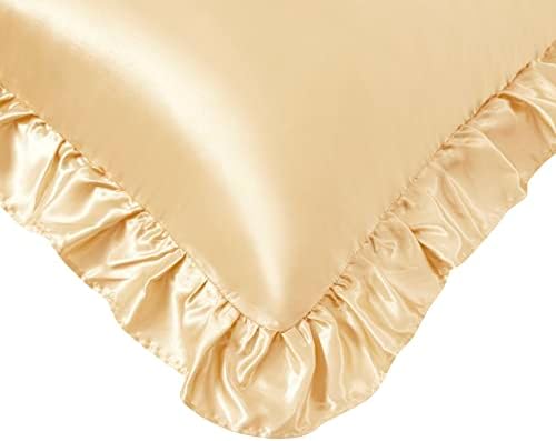 Silky Satin Ruffled Pillow Cases - Image 4