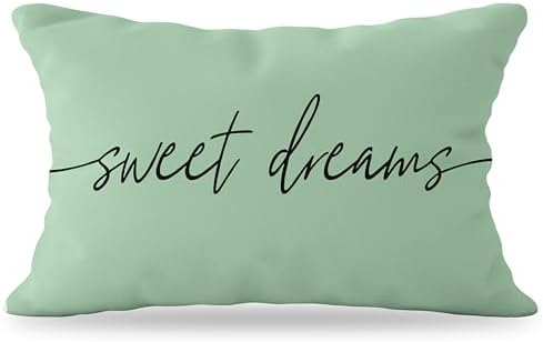 Sweet Dreams Pillow Cover 12x20, Decorative Throw Pillow Covers by YeiHe