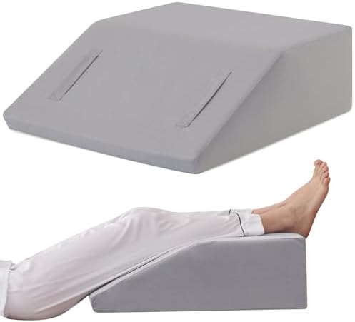Ruqmuis Leg Elevation Pillow for After Surgery, 6inch Foam Leg Elevating Pillow by Ruqmuis