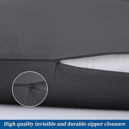 Pillow Cases Queen Size 100% Egyptian Cotton 4 Pcs, 400 Thread Count Sateen - Image 5