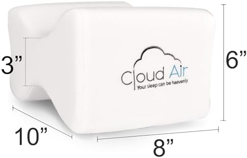 Vaunn Medical Cloud Air Side Sleeper Memory Foam Knee Pillow and Leg Positioner - Image 3