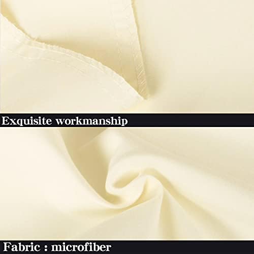 NTBAY Standard Microfiber Pillowcases, 2 Pack, 20 x 26, Butter Yellow - Image 2