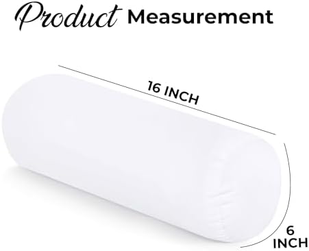 Utopia Bedding Bolster Pillow Inserts, 6x16 Neck Roll Pillow, 2 Pack - Image 2