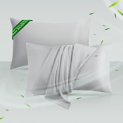 Cooling Pillowcases Queen Size Set of 2, Viscose Derived from Bamboo by HOTSLEEPERSHEETS