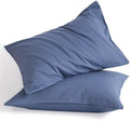 NTBAY Cotton Queen Pillowcases, Denim Blue by NTBAY