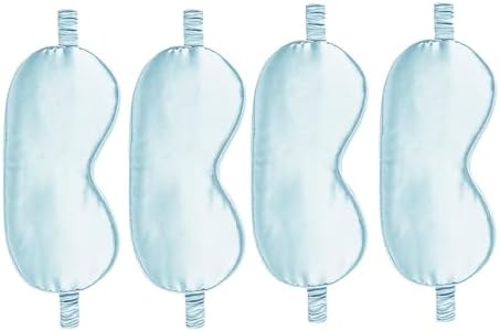 4PACK Sleep Masks Satin Eye Mask Silk Eyes Cover Silky Blindfold Blackout by WJingYiJia