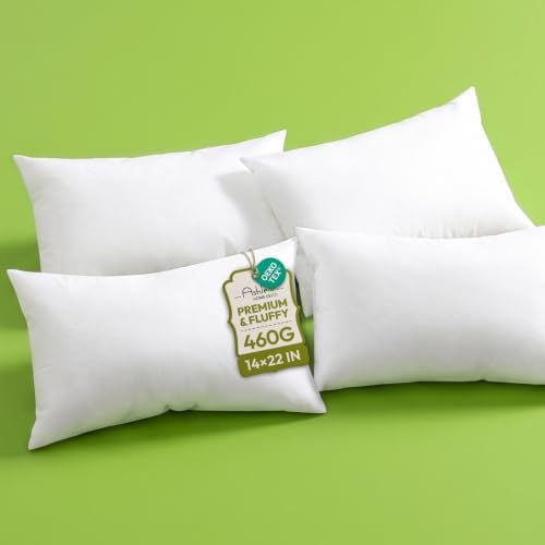 Ashler 14x22 Pillow Inserts, Lumbar Pillow by AshlerHomeDeco
