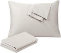 100% Egyptian Cotton Queen Size Pillow Protectors by ShunjieHome