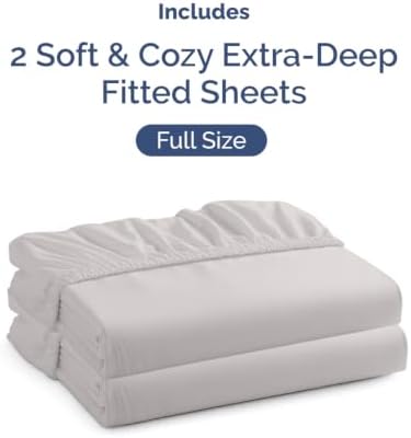 CGK Linens 2 Pack Extra Deep Full Fitted Sheets - Image 4