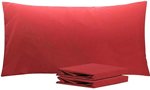 NTBAY Microfiber King Pillowcases, 2 Pack, 20 x 40, Wine Red by NTBAY