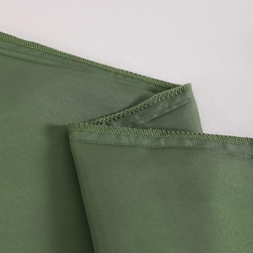 NTBAY Queen Satin Pillowcases, Olive Green - Image 5
