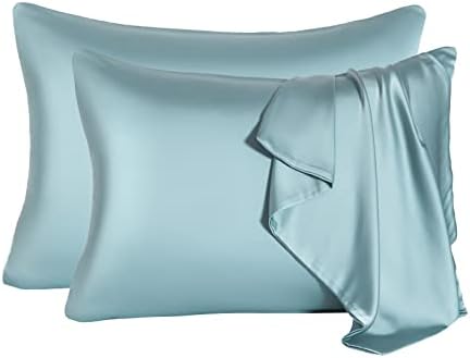 2 Pcs Mulberry Silk Pillowcase for Hair and Skin, Cooling Silk Pillow Case by SIYUAN