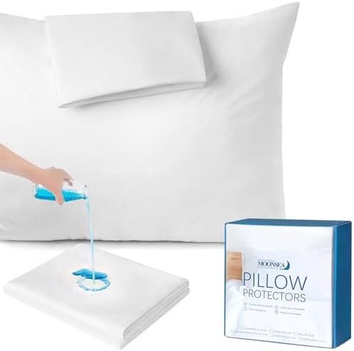 22x22 Pillow Cover Waterproof Pillow Protector Set of 4 by Moonsea