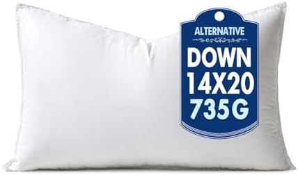 MIULEE 14x20 Inch Synthetic Down Alternative Pillow Insert by MIULEE