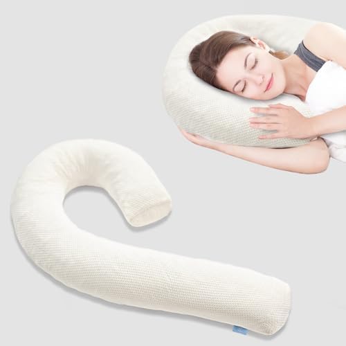 Swan Shaped Body Pillow Cover Fabric, Long Pillow Case by SchnauzerHome