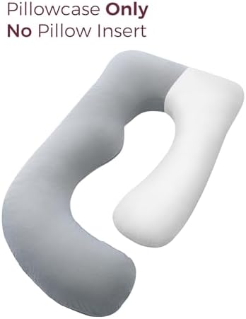 Momcozy Cooling Pregnancy Pillow Cover, U Shaped Maternity Pillowcase - Image 5