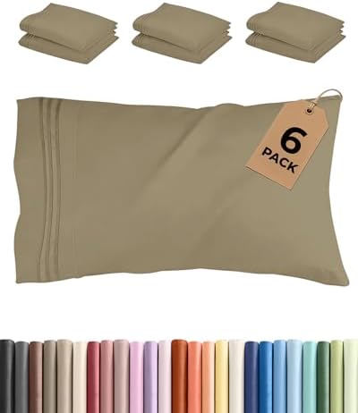 King Standard Pillow Cases Set of 6 by CGKUnlimited