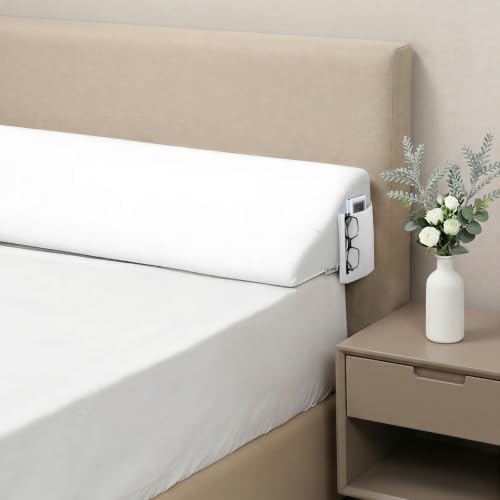 Vekkia King Bed Wedge Pillow for Headboard Gap, Bed Gap Filler 76"x10"x6" by Vekkia