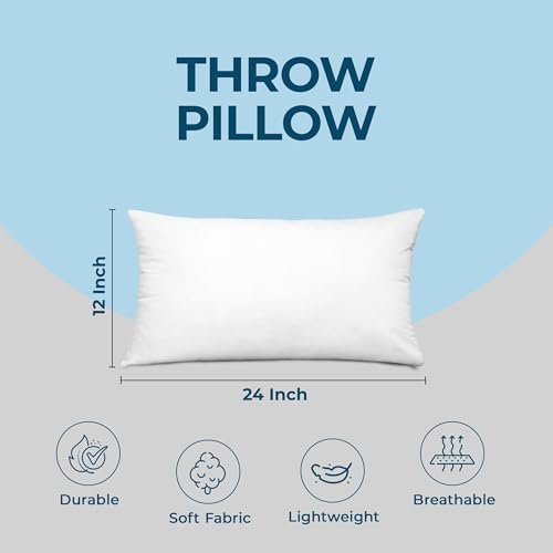 Utopia Bedding Throw Pillows, Decorative 12x24 Pillow Inserts - Image 4