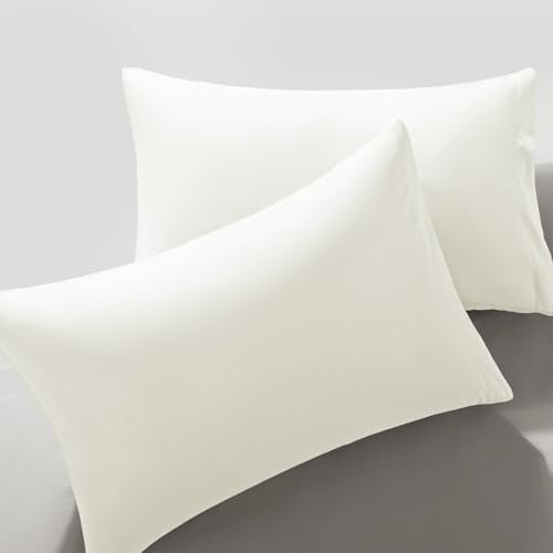 MILVOWOC 2Pcs Brushed Microfiber Standard Pillowcases, 20 x 26 Inch by MILVOWOC