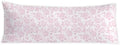Pink Chinoiserie Floral 20x54 Body Pillow Cover, Grandmillennial Home Decor by PIUD