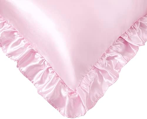 Silky Satin Ruffled Pillow Cases - Image 4