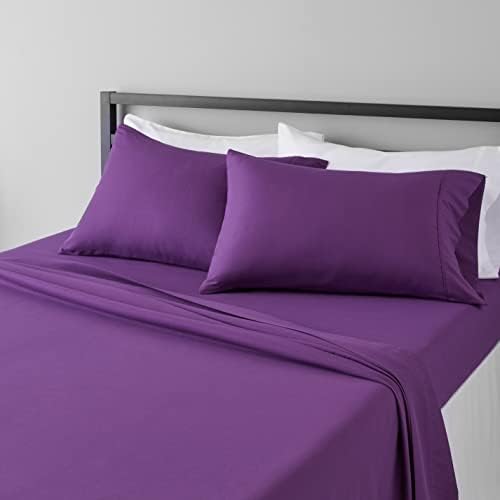 Amazon Basics Breathable Microfiber 4-Piece Bed Sheet Set by AmazonBasics