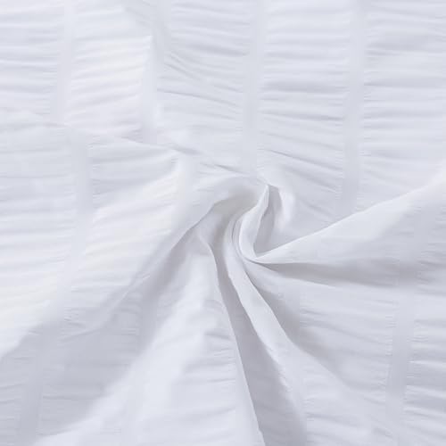 H Household Seersucker Body Pillowcases, 20x54 inches Long Pillowcase Ruffled - Image 5