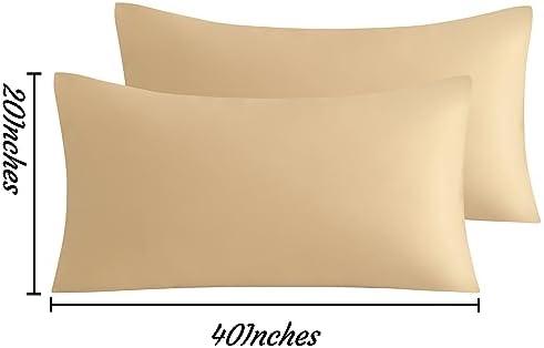 NTBAY California King Microfiber Pillowcases, Light Taupe - Image 6