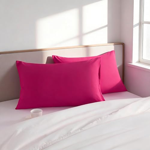 Standard Pillow Cases, 2 Pack, 20x26 in, Microfiber - Image 2