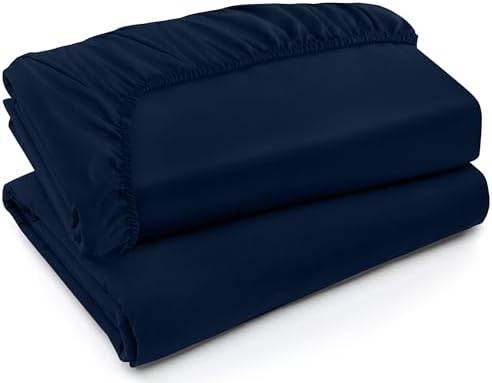 Pack of 2 Queen Fitted Sheet, Fits Up to 15 Inch Deep Pocket by UTOPIABEDDING
