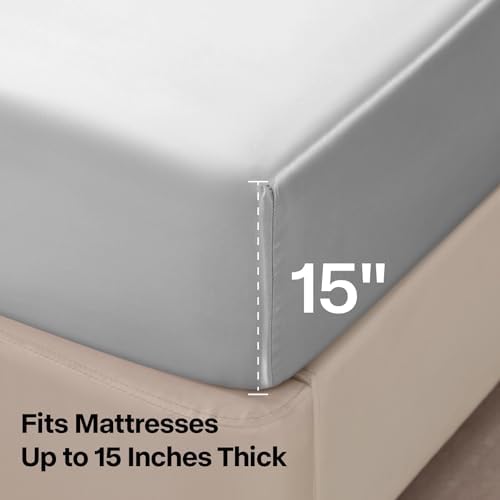 BEDELITE Satin Sheets Queen Size Bed Set, 4 Pieces - Image 5