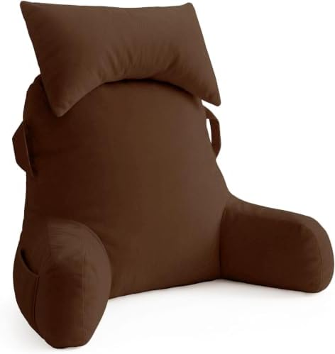 Reading Pillow for Bed, Back Pillow for Bed Sitting Up, Lumbar Support Pillow by Unknown