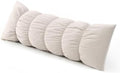 Pat. Pend. Long Bed Pillow for Side Sleepers, 47 Inch, Misty White by Ailuteie