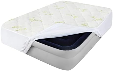 Queen Size Mattress Pad Cover Air Thick Quilted Topper, Bamboo Viscose - Image 5