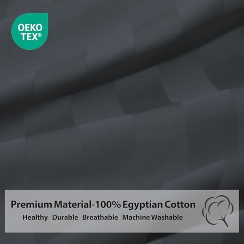 Standard Size Pillowcases 4 Pcs, 100% Egyptian Cotton 400 Thread Count Sateen - Image 4