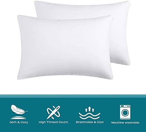 100% Cotton Zippered Pillow Cases Queen Size Set of 4, Super Soft & Breathable - Image 6