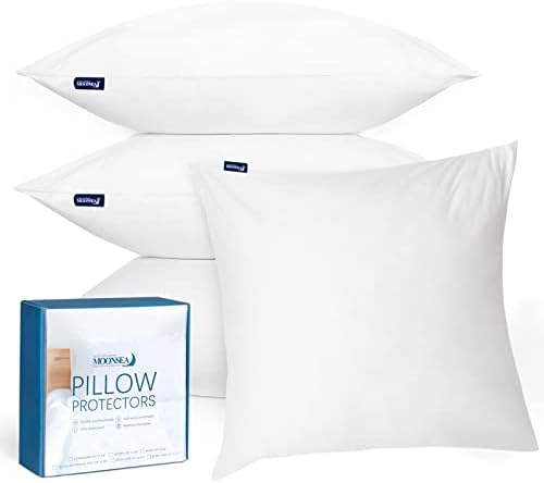 20x20 Pillow Cover Waterproof Throw Pillow Protectors by Moonsea