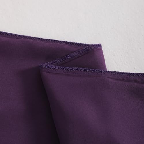 NTBAY King Satin Pillowcases, Eggplant Purple - Image 5