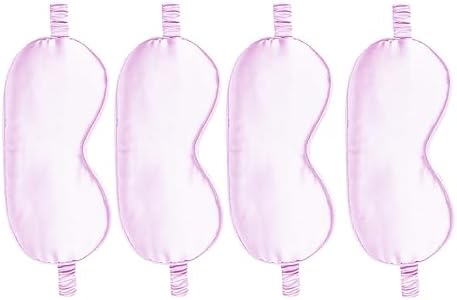 4PACK Sleep Masks Satin Eye Mask Silk Eyes Cover Silky Blindfold Blackout by WJingYiJia