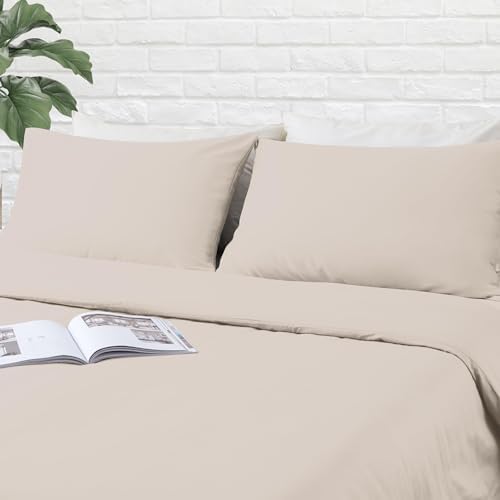 King Pillow Protector Set of 4, 100% Egyptian Cotton Pillow Cases - Image 5