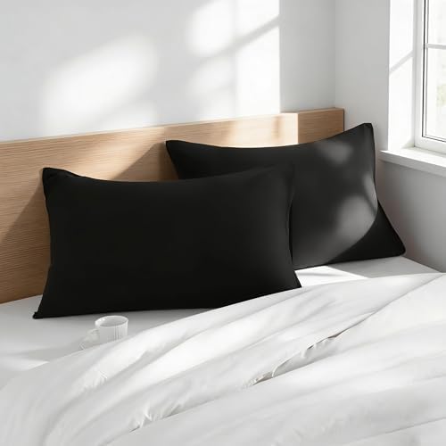 Standard Pillow Cases, 2 Pack, 20x26 in, Microfiber - Image 2