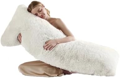 20x54 inch Luxury Fluffy Body Pillow Cover, Shaggy Furry Body Pillowcase by Unknown