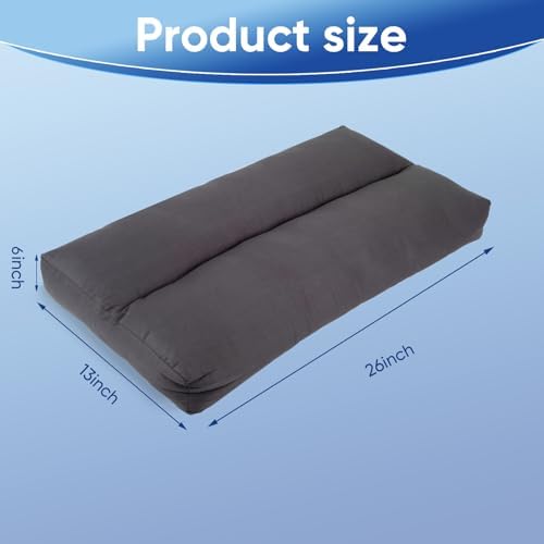 MINUPWELL Knee Pillow for Side Sleepers, 100% Cotton Fabric Pillow for Between - Image 5